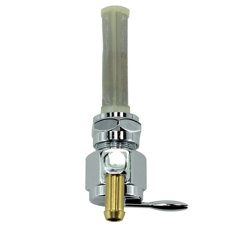 Billet petcock fuel valve 22mm straight outlet