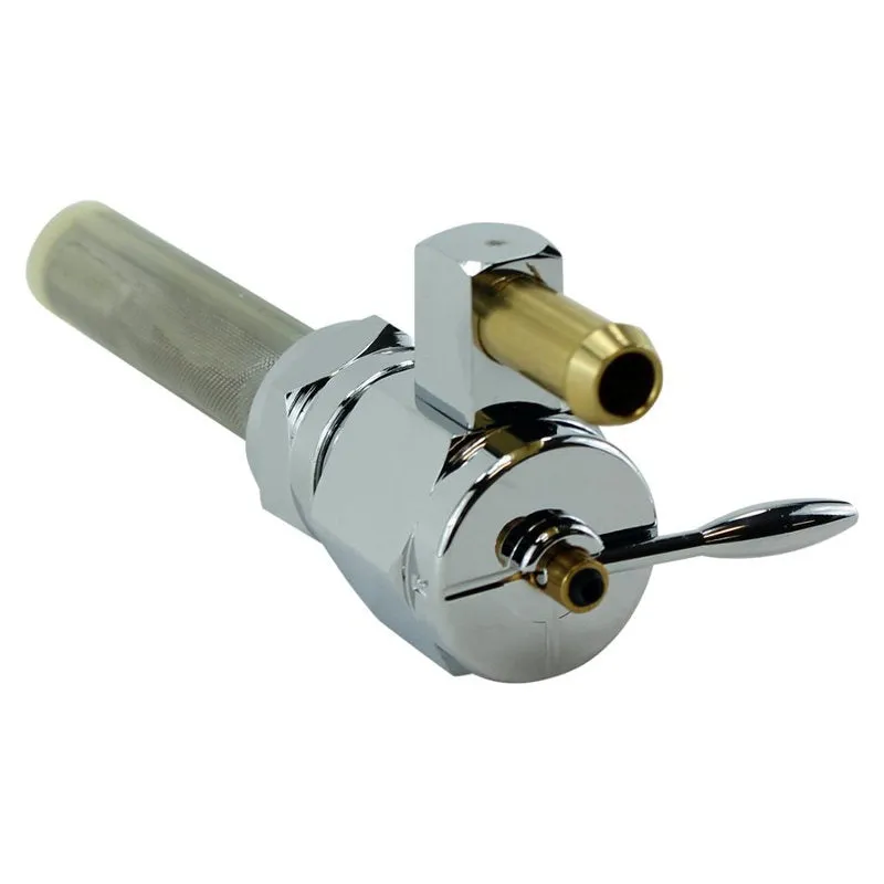 Billet petcock fuel valve 22mm straight outlet