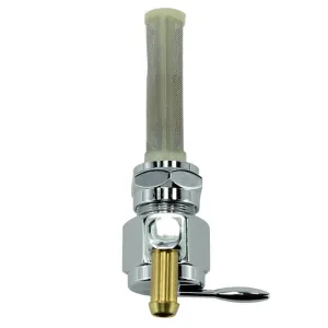 Billet petcock fuel valve 22mm straight outlet