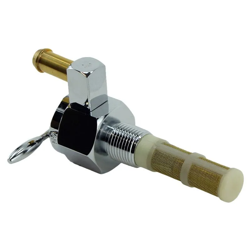 Billet petcock fuel valve 3/8" NPT straight outlet