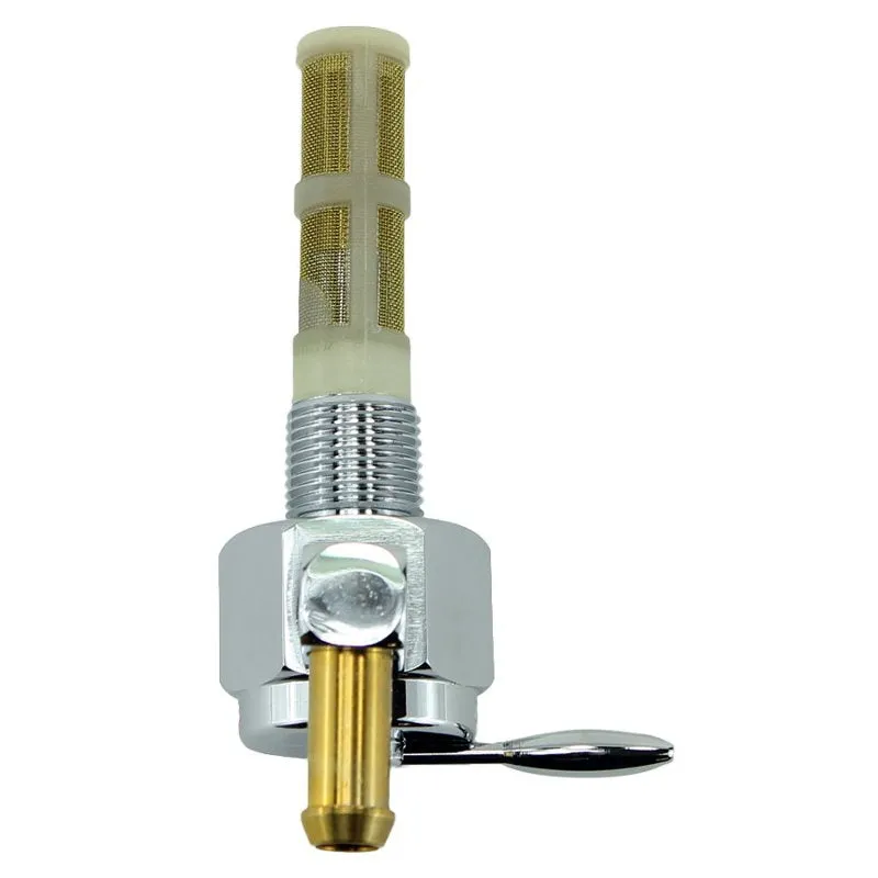 Billet petcock fuel valve 3/8" NPT straight outlet