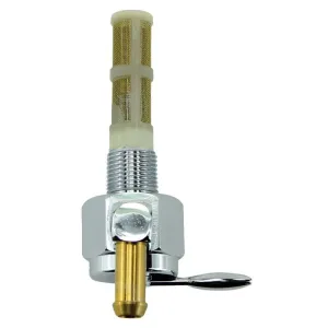 Billet petcock fuel valve 3/8" NPT straight outlet