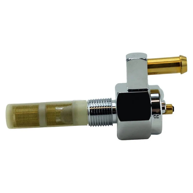 Billet petcock fuel valve 3/8" NPT straight outlet
