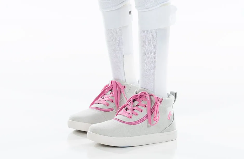 Billy Grey/Pink BILLY D|R Short Wrap High Tops
