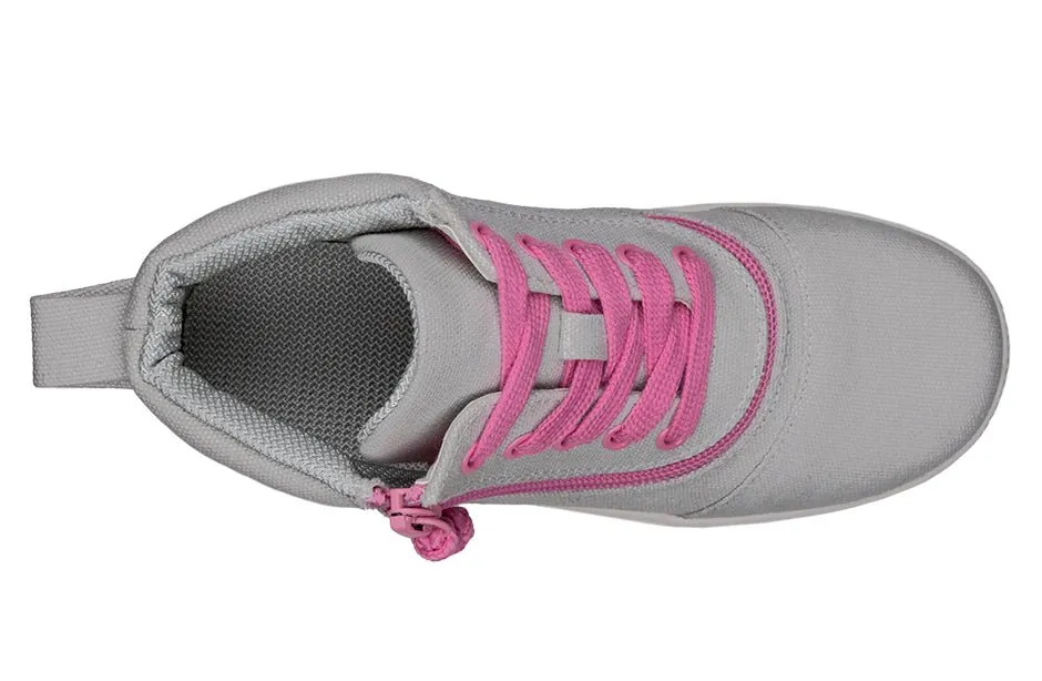 Billy Grey/Pink BILLY D|R Short Wrap High Tops