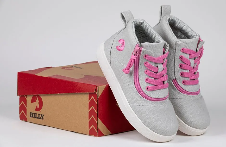 Billy Grey/Pink BILLY D|R Short Wrap High Tops