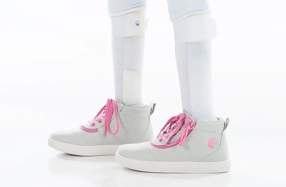 Billy Grey/Pink BILLY D|R Short Wrap High Tops