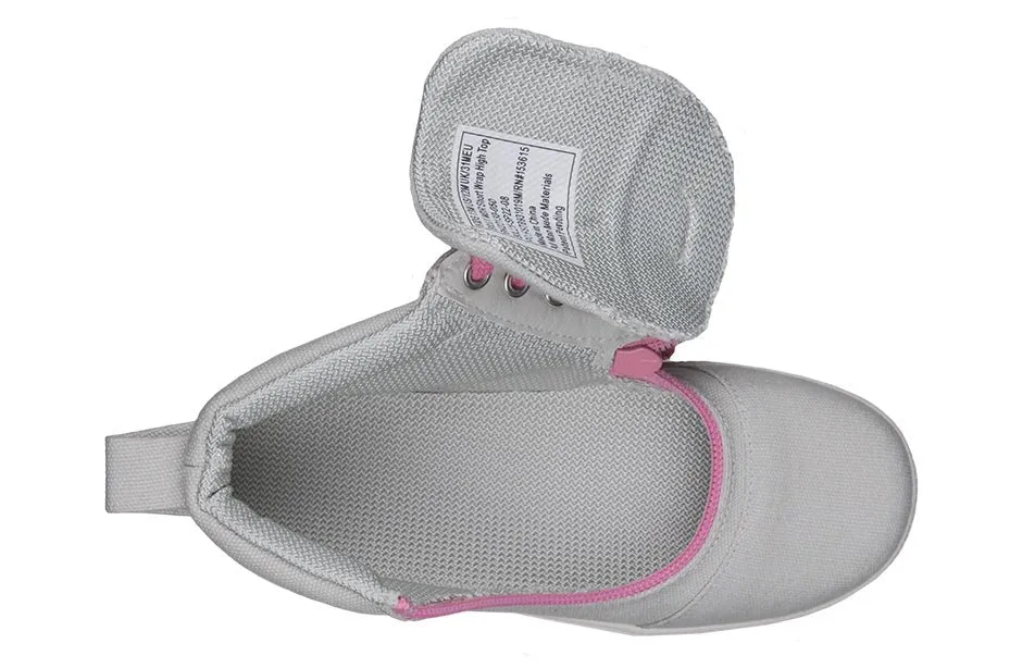 Billy Grey/Pink BILLY D|R Short Wrap High Tops