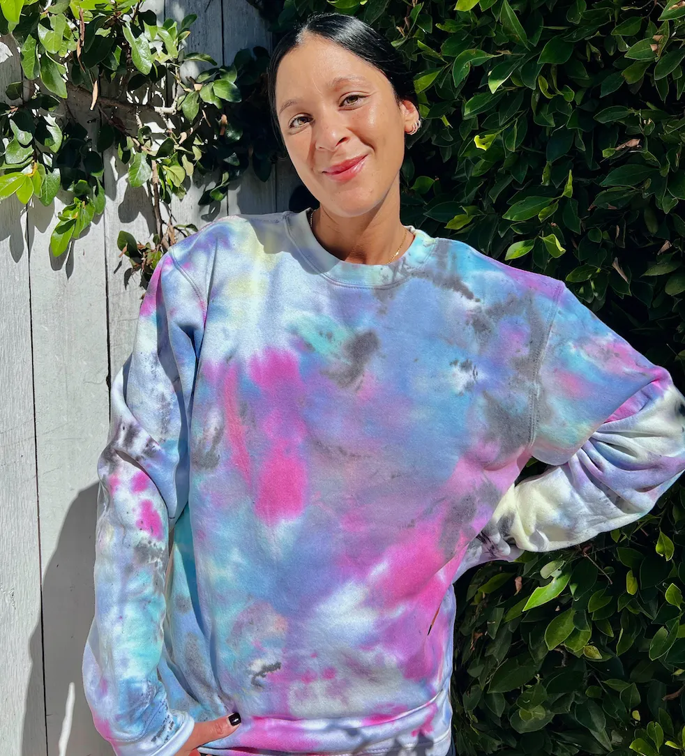 Birthday Cake Tie Dye Crewneck