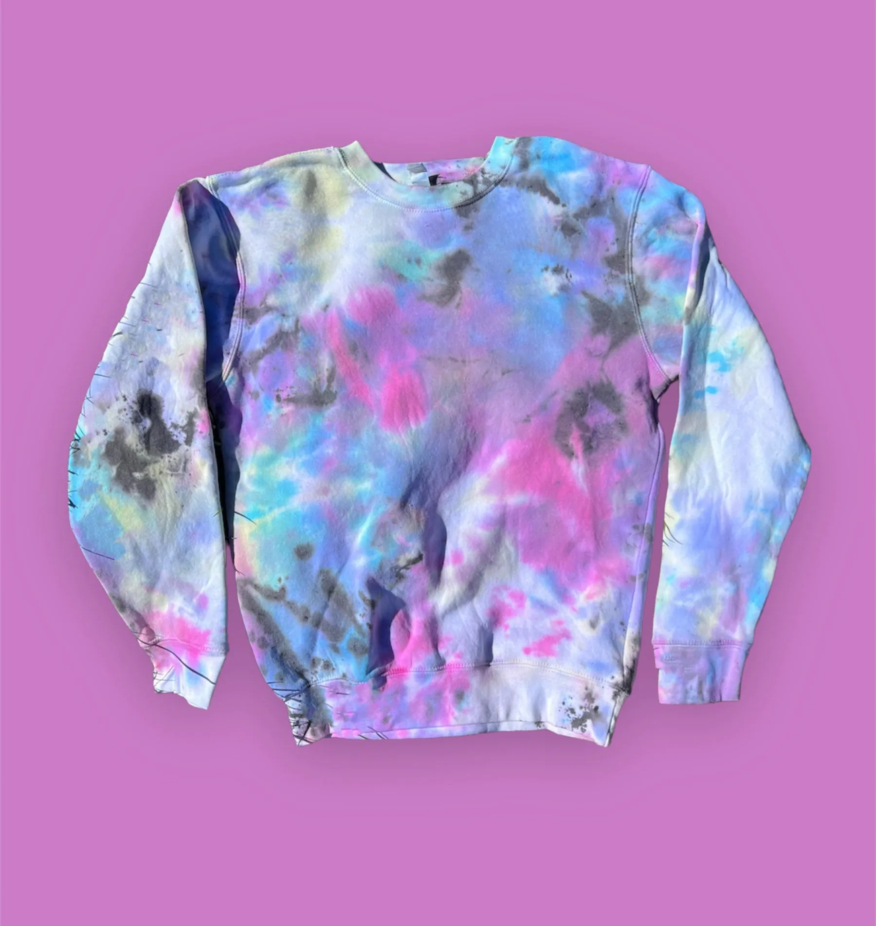 Birthday Cake Tie Dye Crewneck