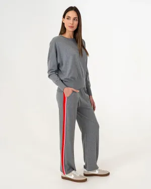 Blake Stripe Lounge Pant - Thunder Grey