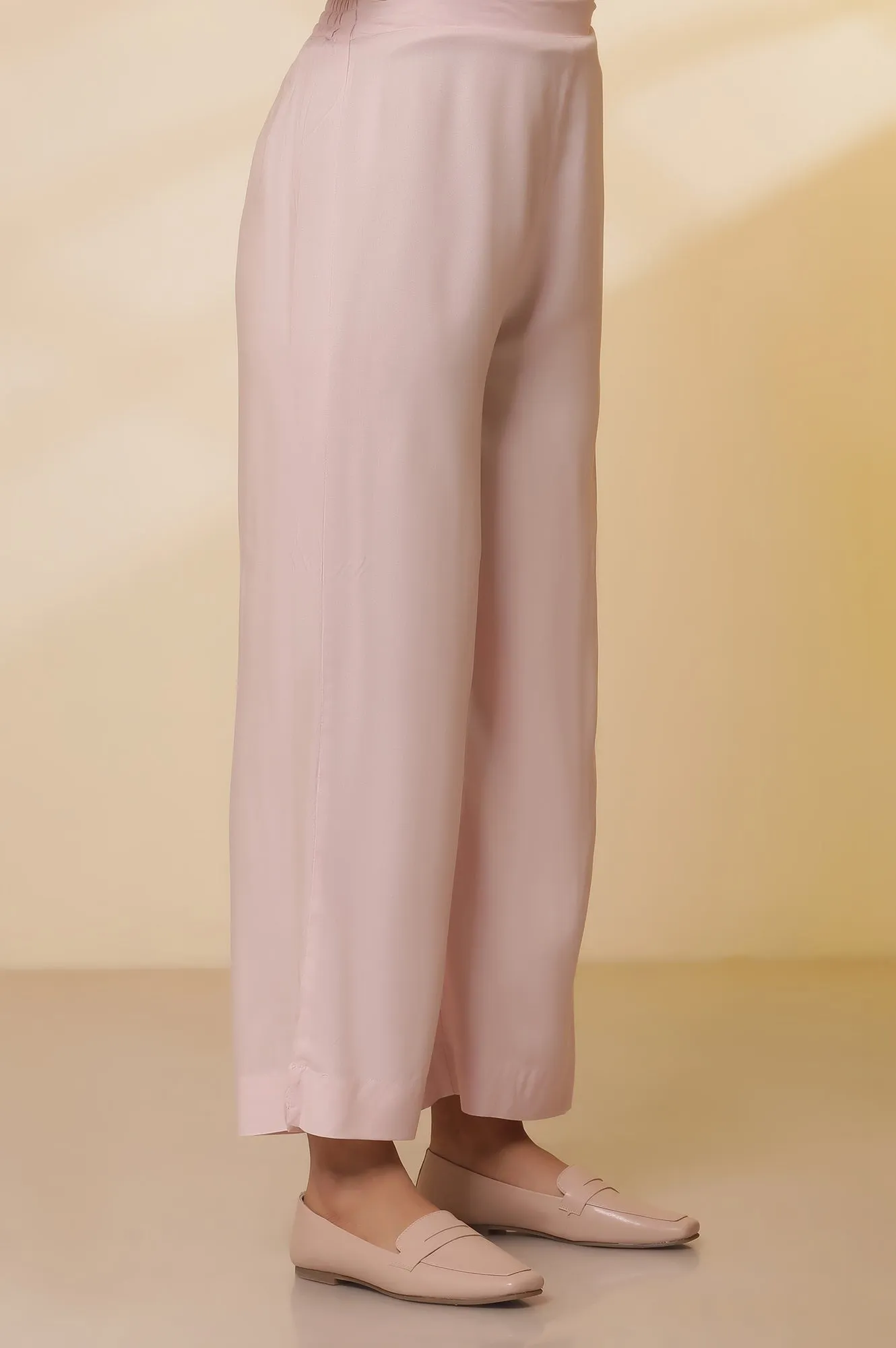 Blue Thread Embroidered Straight Kurta and Palazzo Set