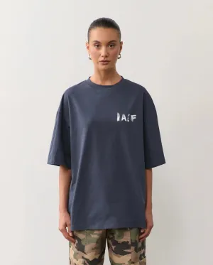 Blurred Raef Tee Washed Black