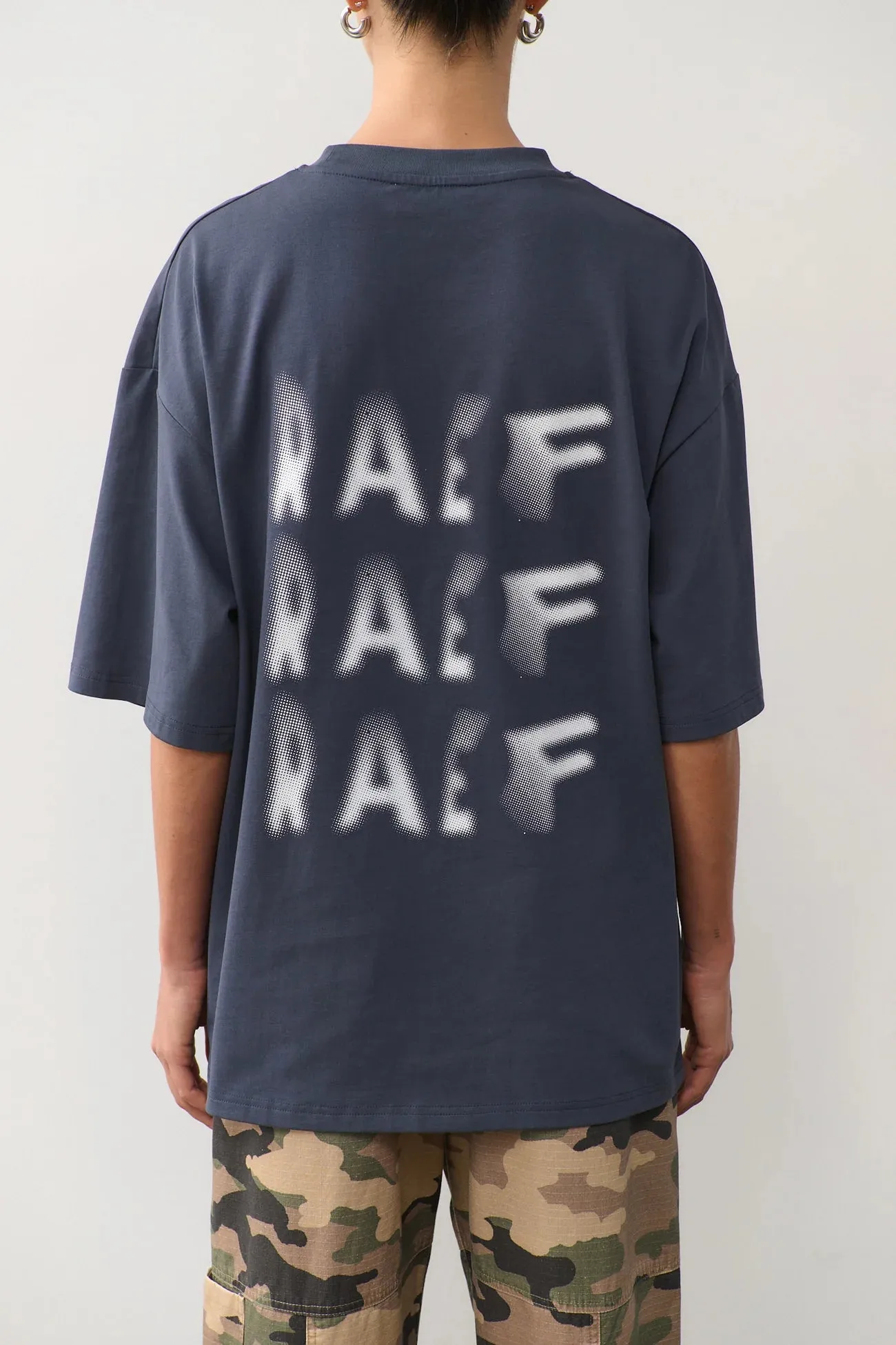 Blurred Raef Tee Washed Black