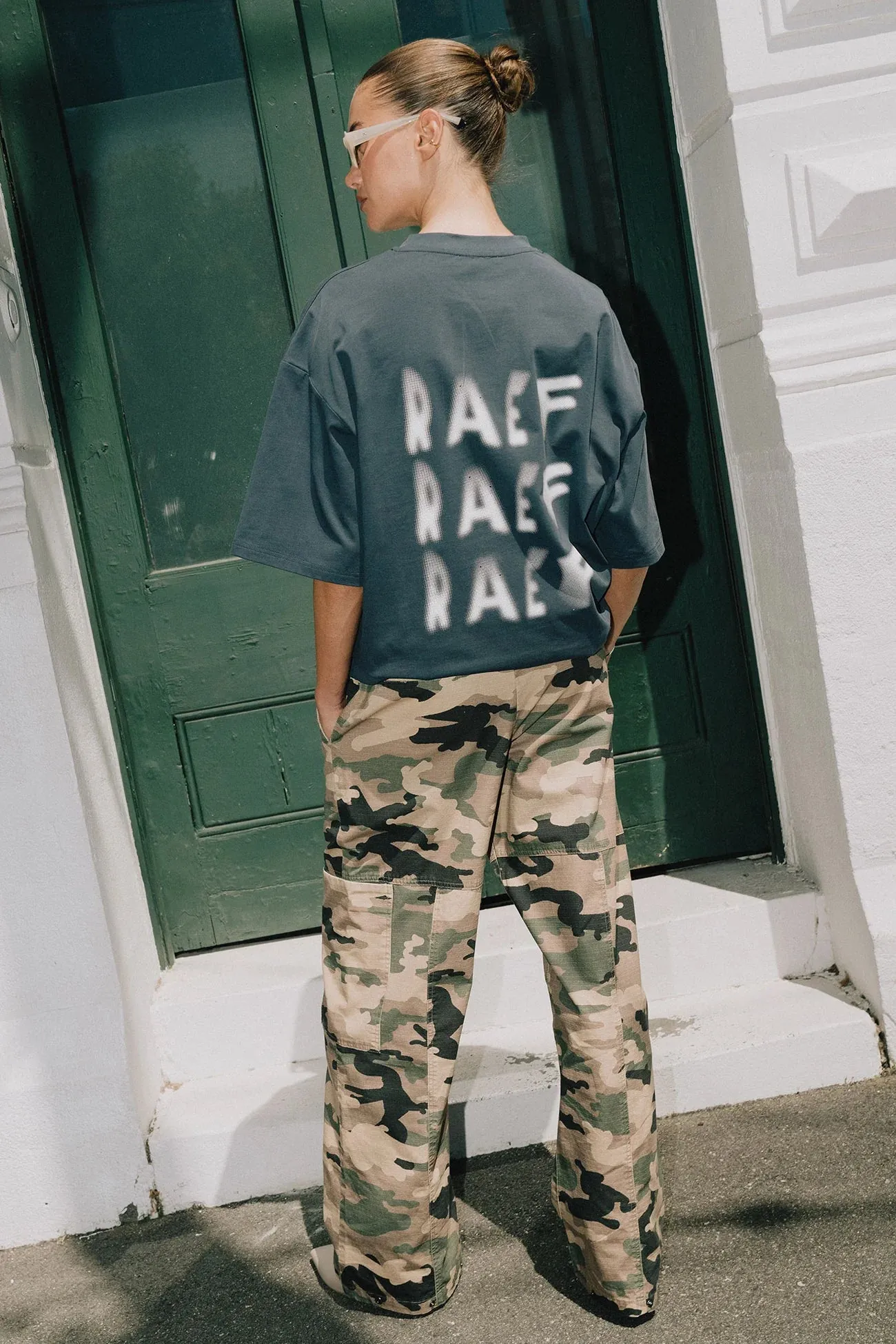 Blurred Raef Tee Washed Black