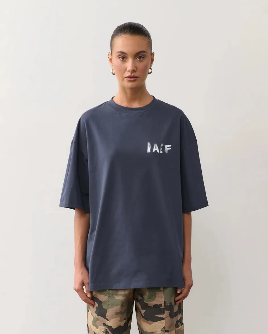 Blurred Raef Tee Washed Black