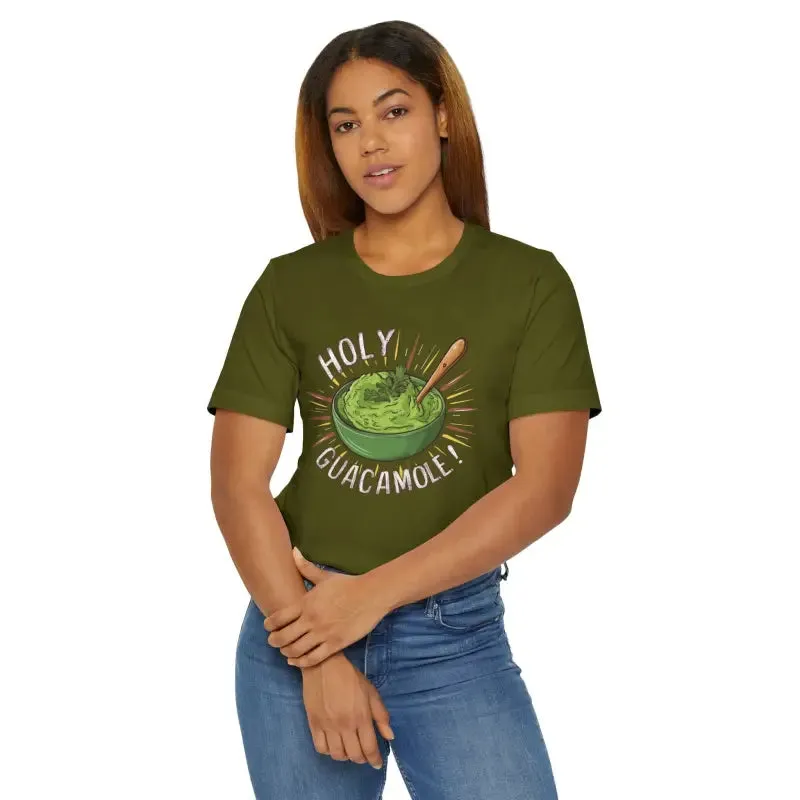 Bold Holy Guacamole Avocado Print Tee