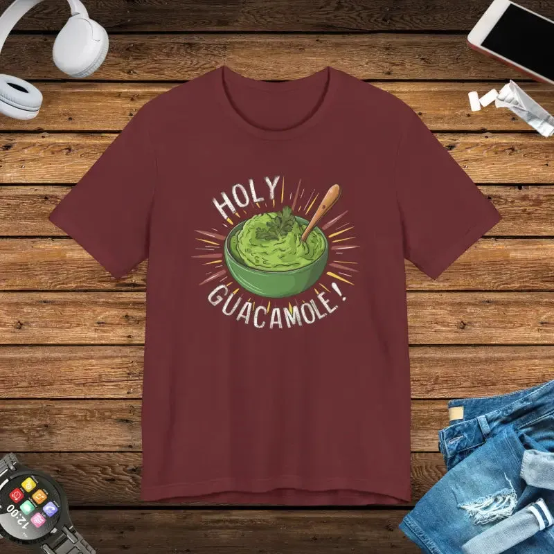 Bold Holy Guacamole Avocado Print Tee