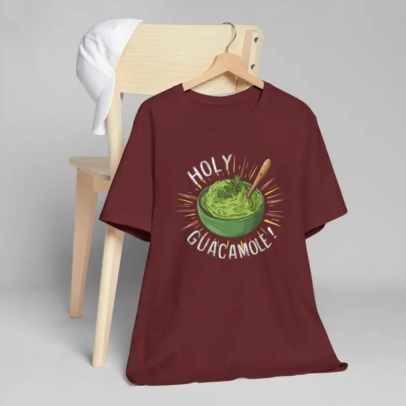 Bold Holy Guacamole Avocado Print Tee
