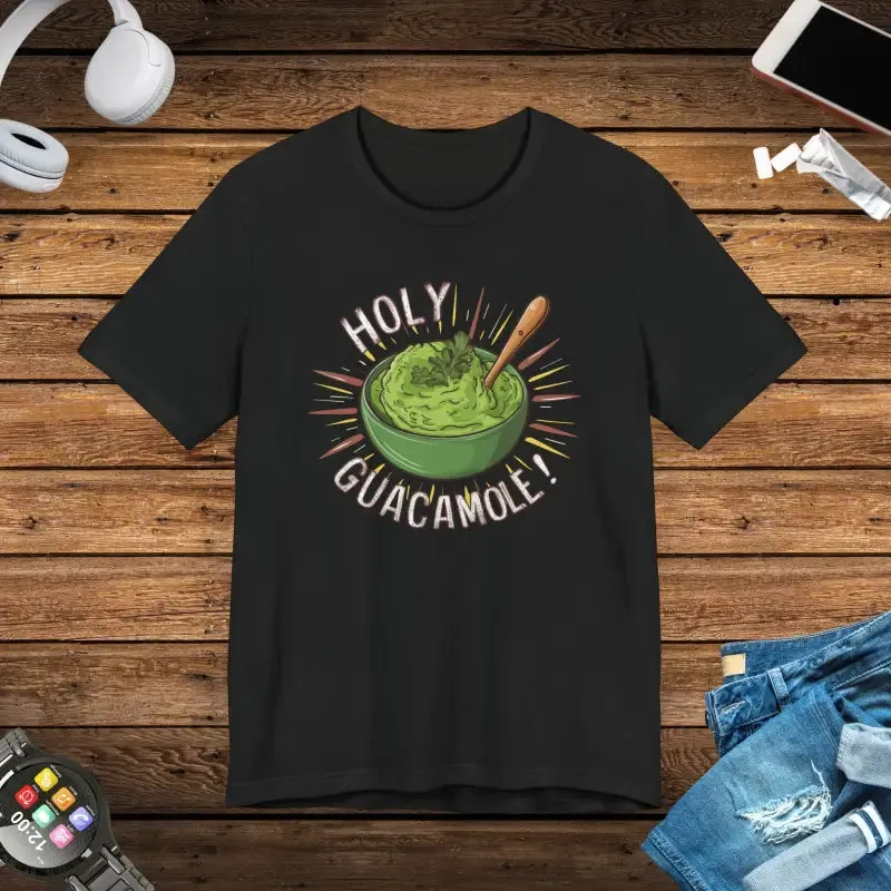 Bold Holy Guacamole Avocado Print Tee