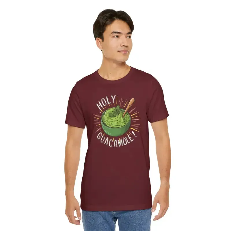 Bold Holy Guacamole Avocado Print Tee
