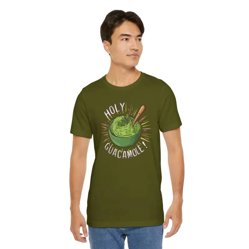 Bold Holy Guacamole Avocado Print Tee