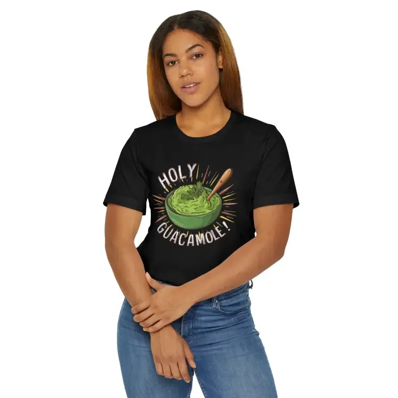 Bold Holy Guacamole Avocado Print Tee