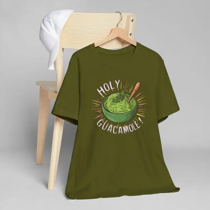 Bold Holy Guacamole Avocado Print Tee