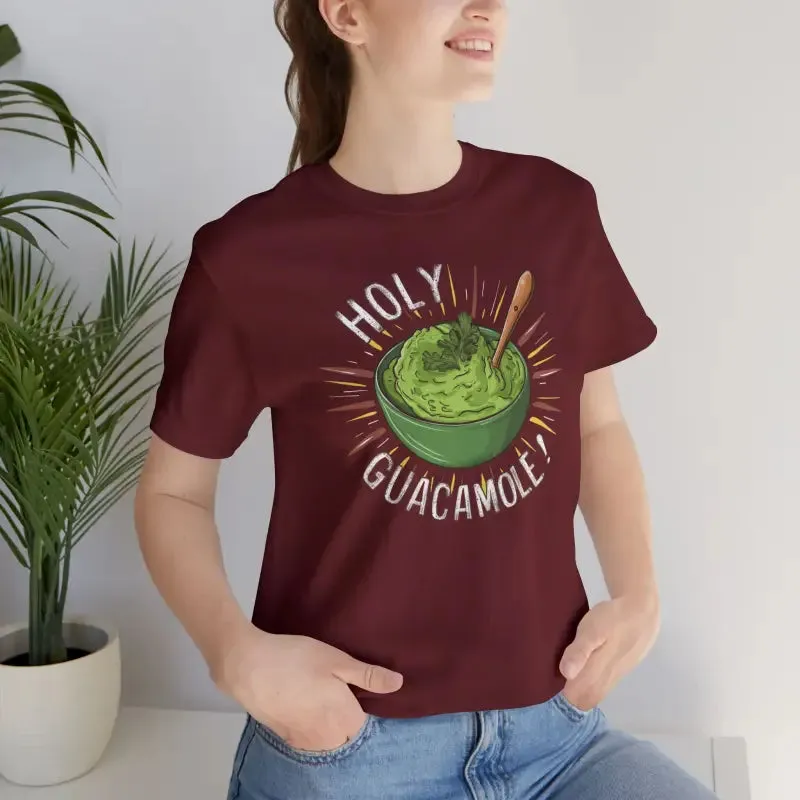 Bold Holy Guacamole Avocado Print Tee
