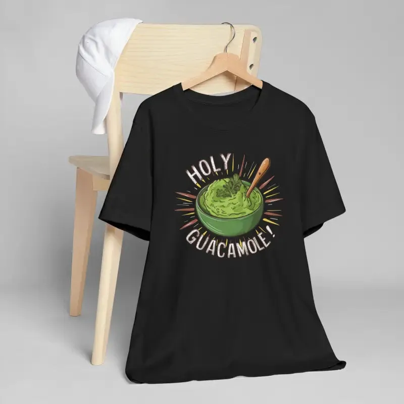 Bold Holy Guacamole Avocado Print Tee