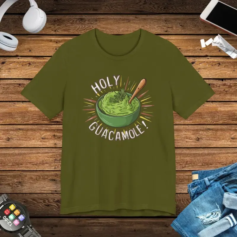 Bold Holy Guacamole Avocado Print Tee