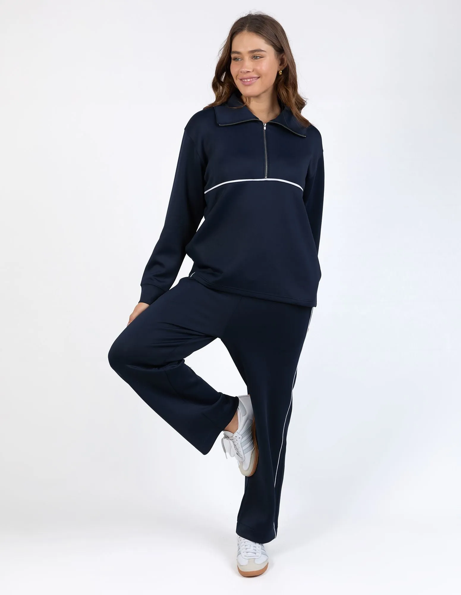 Bonnie Wide Leg Pant - Dark Sapphire