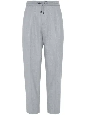 BRUNELLO CUCINELLI Men's Wool Coulisse Jogging Pants - FW24