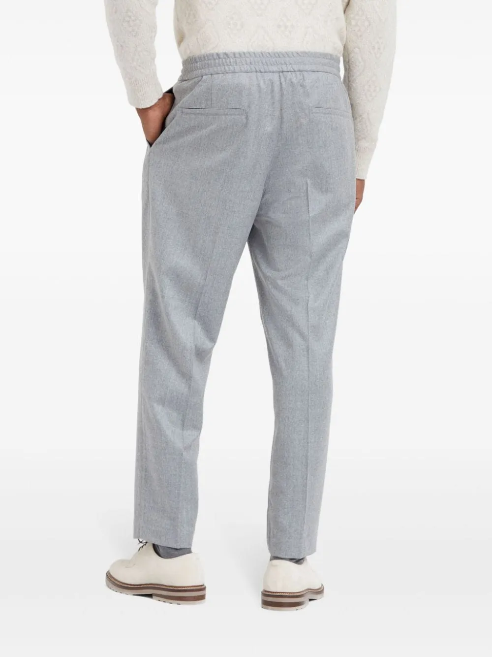 BRUNELLO CUCINELLI Men's Wool Coulisse Jogging Pants - FW24