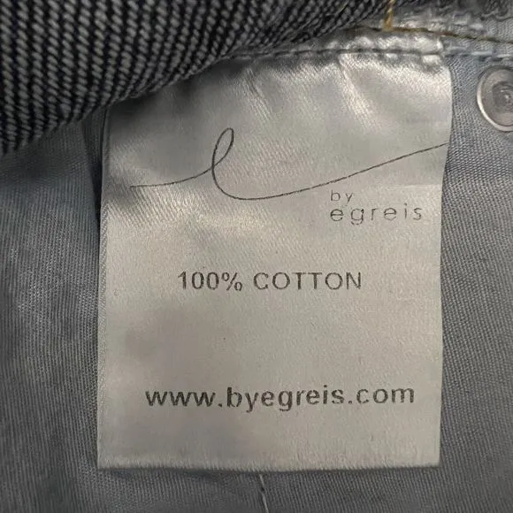 by Egreis Jeans Womens Medium Dark Wash Sawyer High Rise Straight Denim Pants