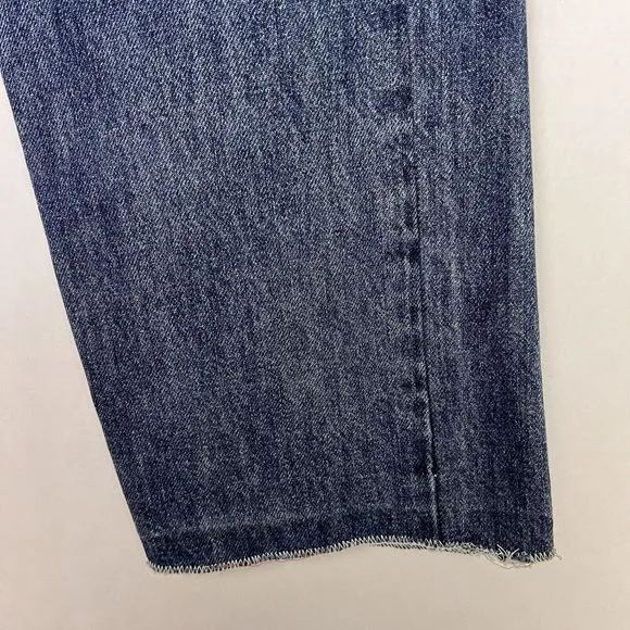 by Egreis Jeans Womens Medium Dark Wash Sawyer High Rise Straight Denim Pants