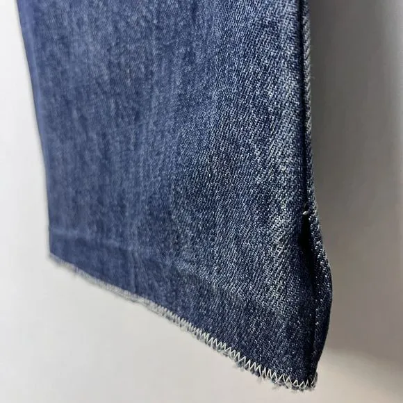 by Egreis Jeans Womens Medium Dark Wash Sawyer High Rise Straight Denim Pants