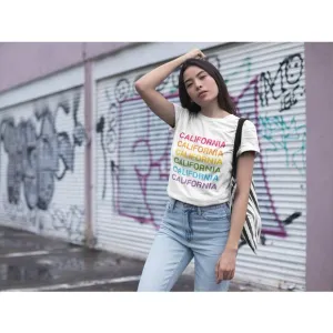 CALIFORNIA RAINBOW TEE