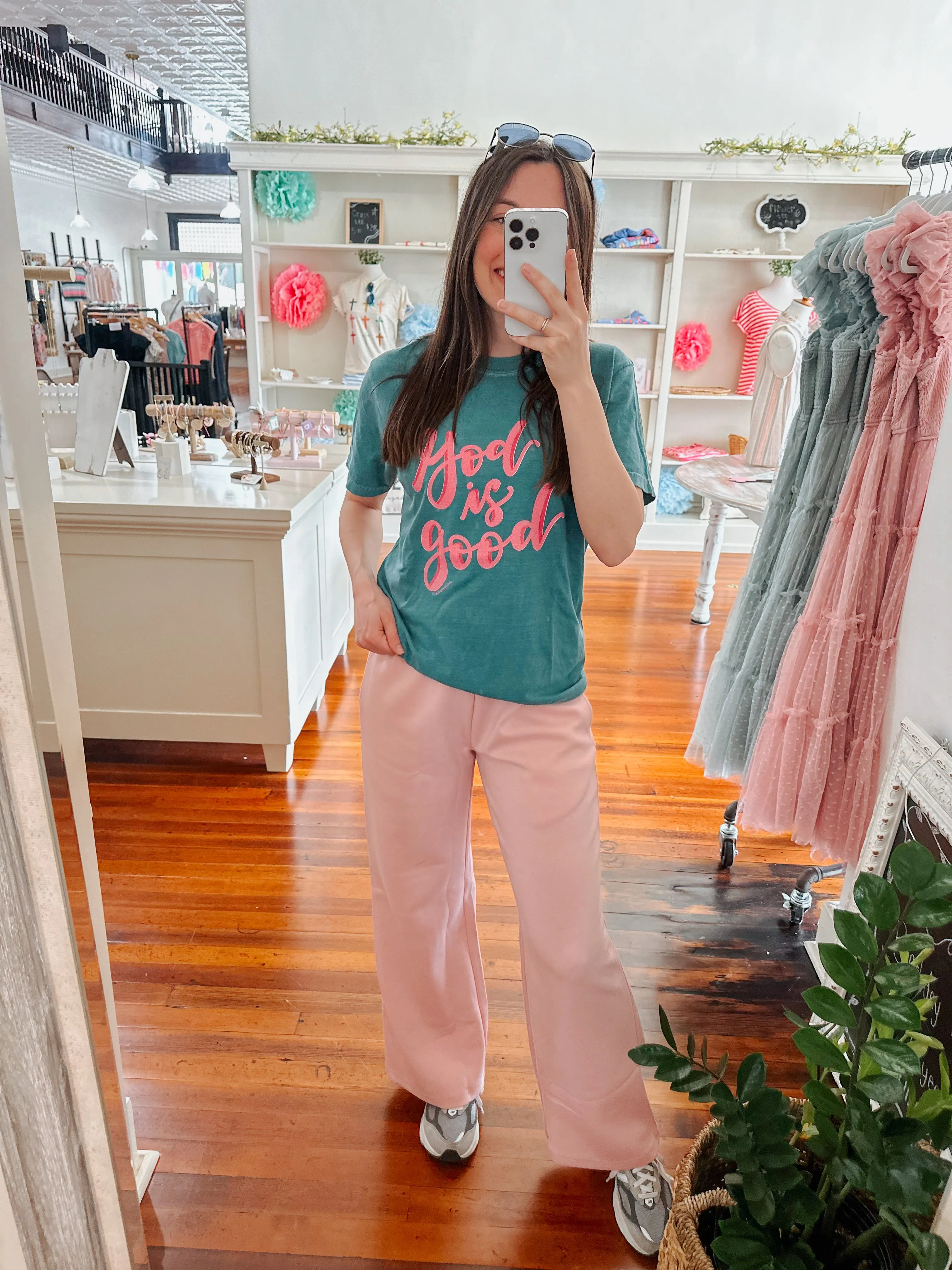 Carmen Casual Pull On Pants - Blush