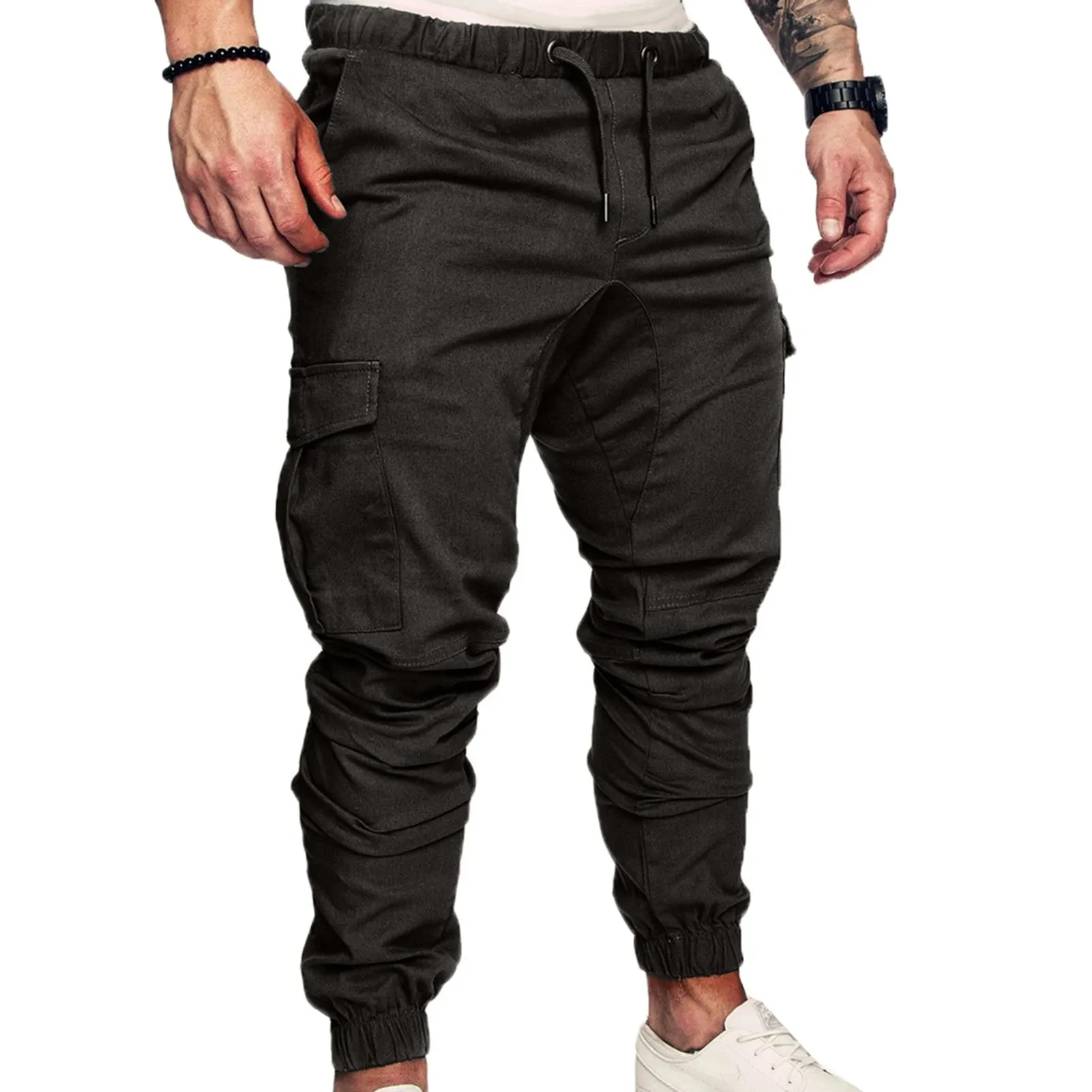 Casual Jogger Pants with Drawstring & Pockets