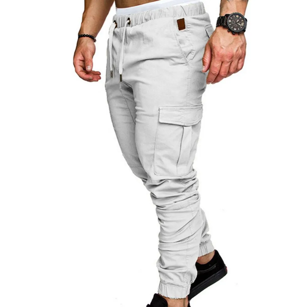 Casual Jogger Pants with Drawstring & Pockets