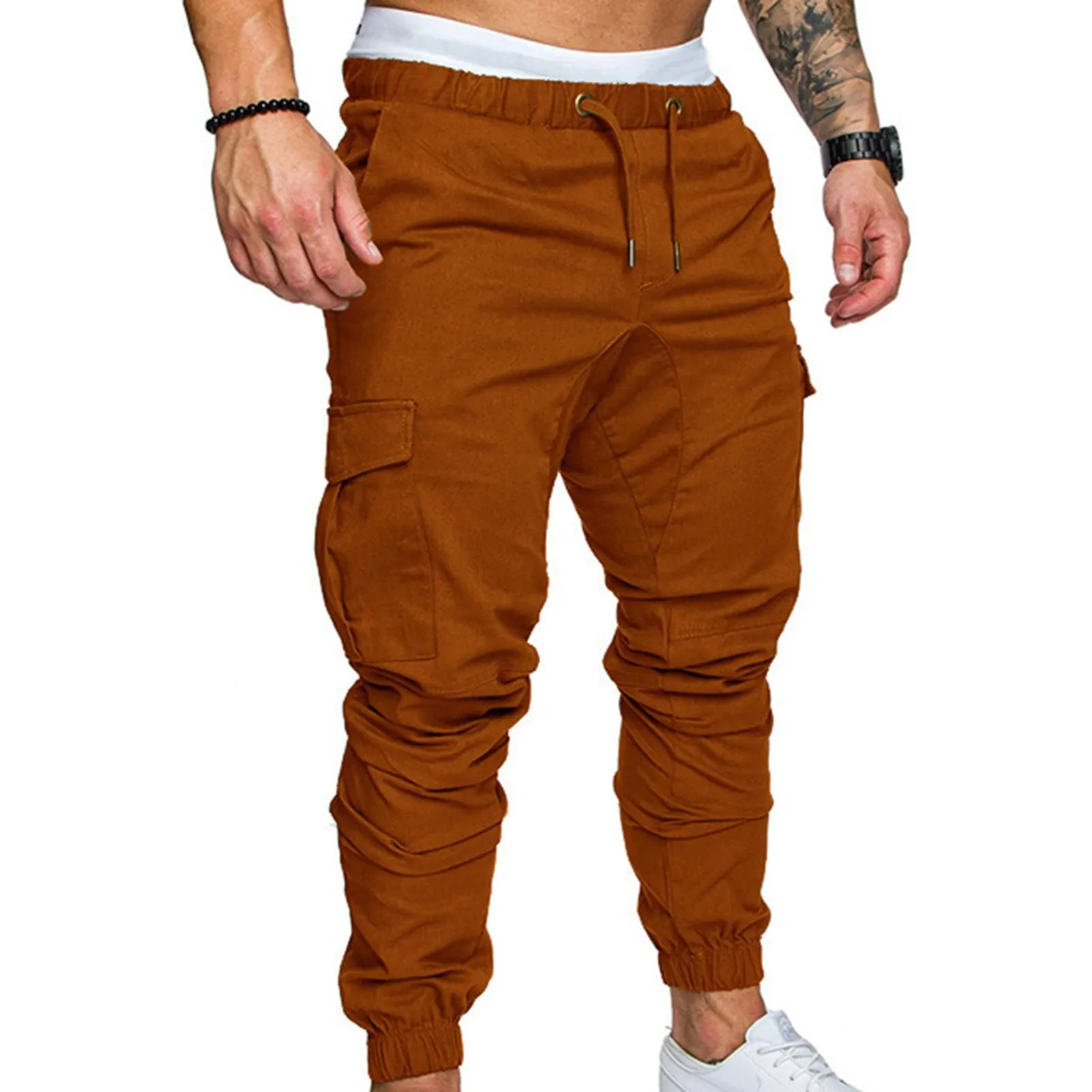 Casual Jogger Pants with Drawstring & Pockets