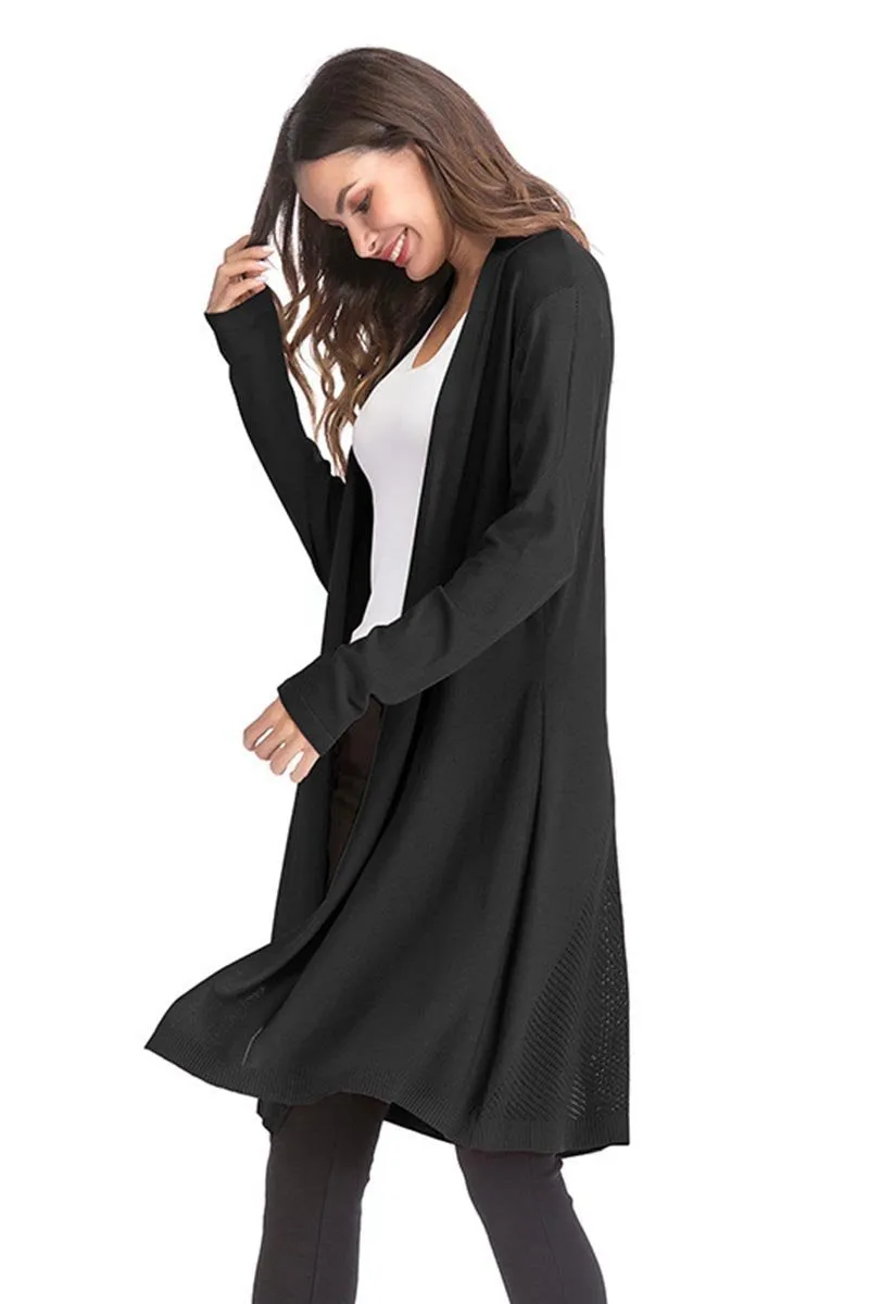 Casual Kintted Long Shirt Coat