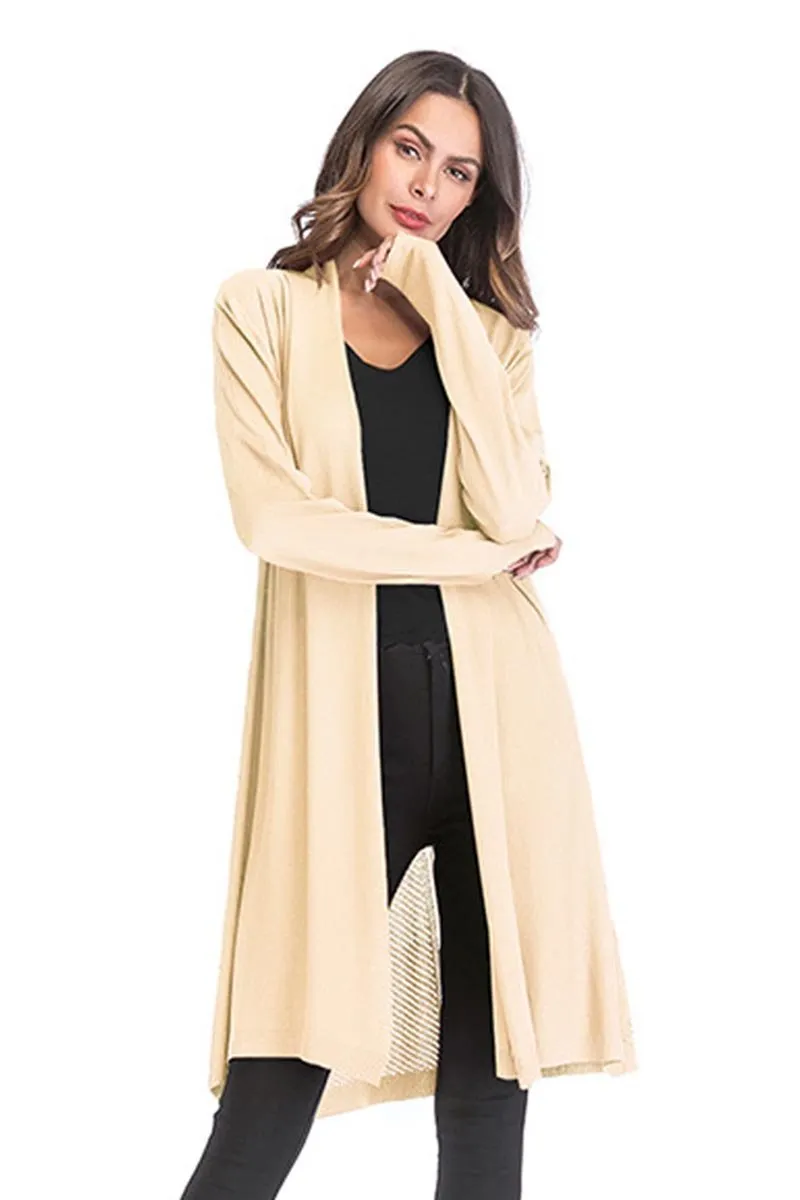 Casual Kintted Long Shirt Coat