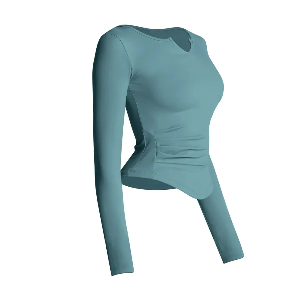 Casual V-Neck Sports Top