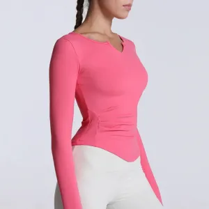 Casual V-Neck Sports Top