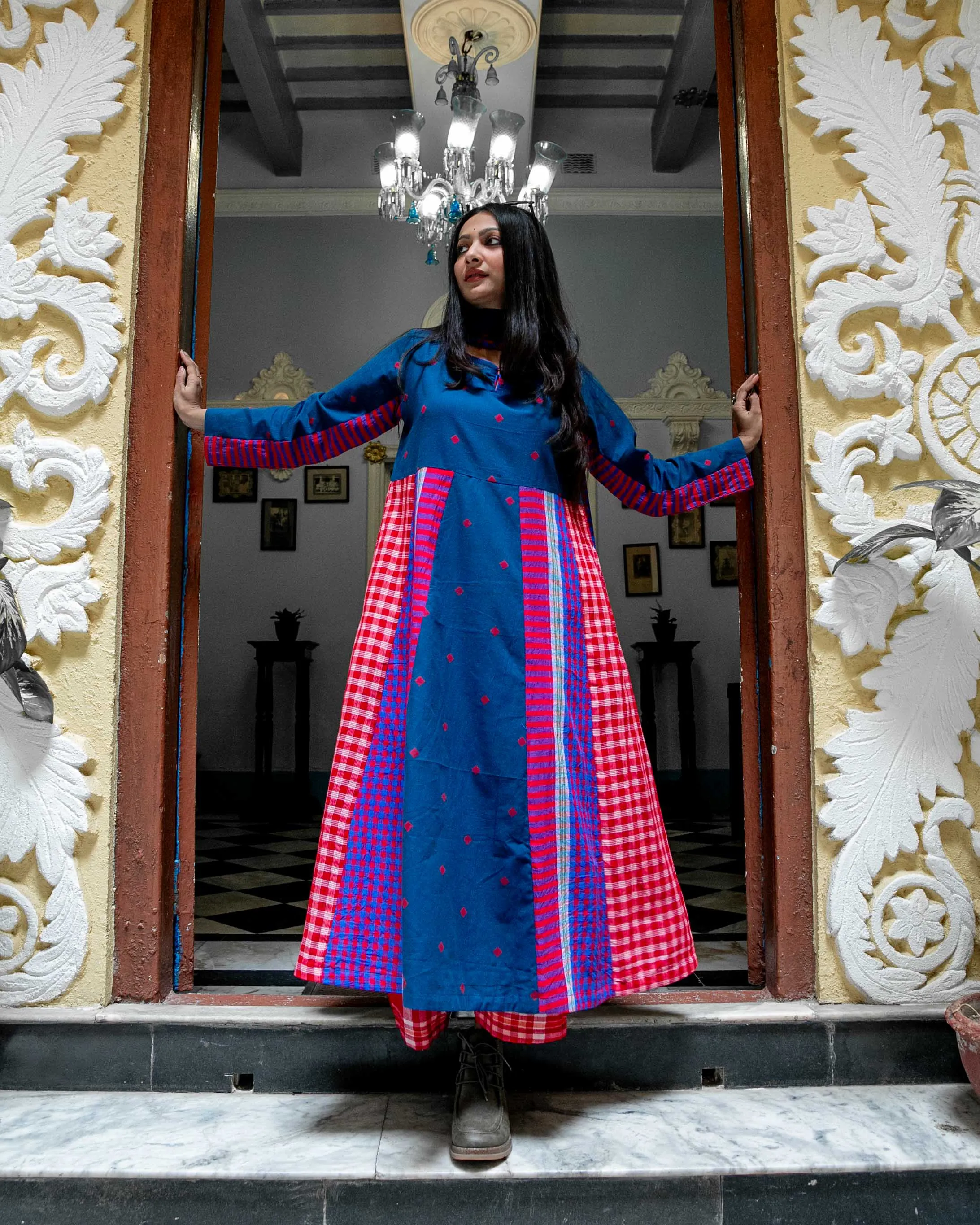 Cerulean Echo - Dupatta Set
