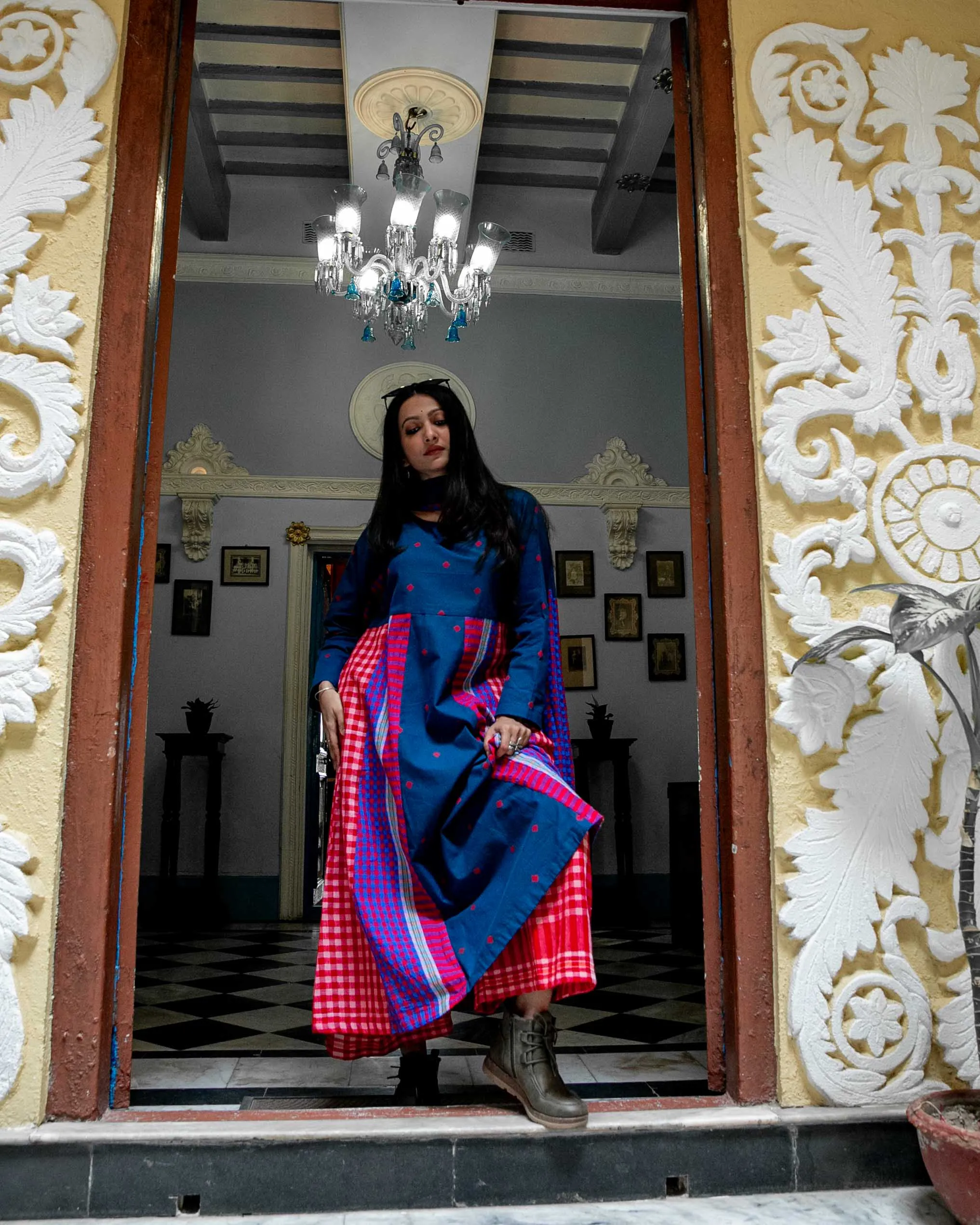 Cerulean Echo - Dupatta Set