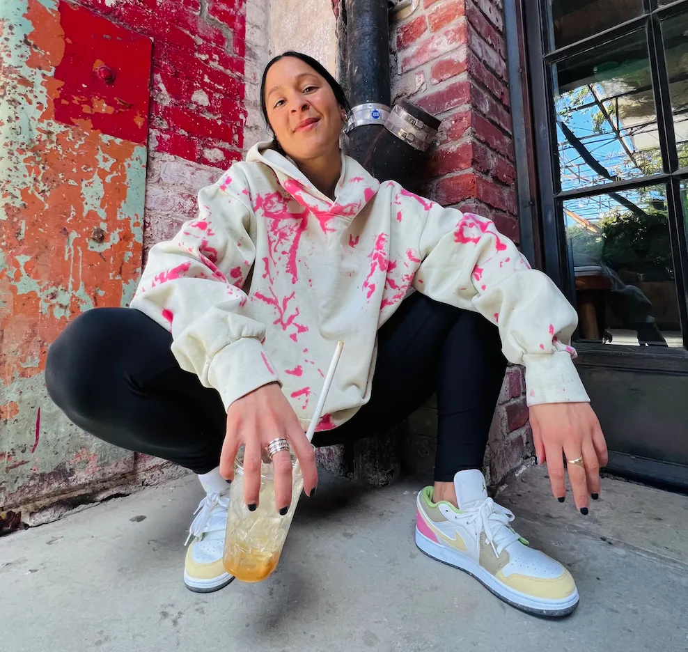 Cherry Pistachio Tie Dye Hoodie