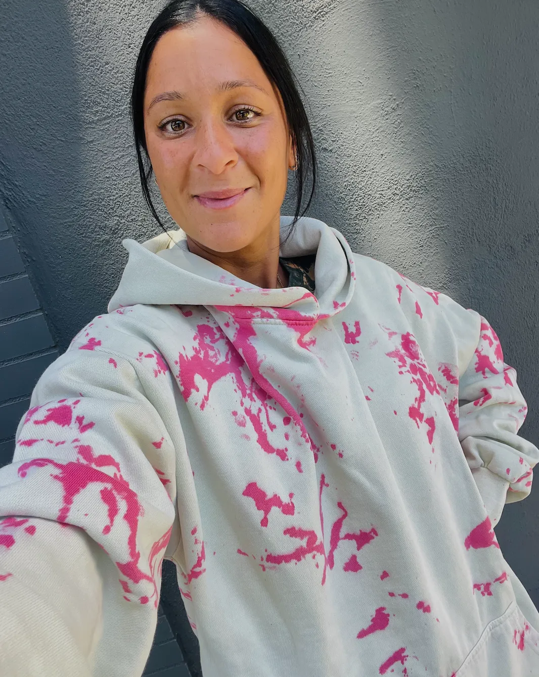 Cherry Pistachio Tie Dye Hoodie
